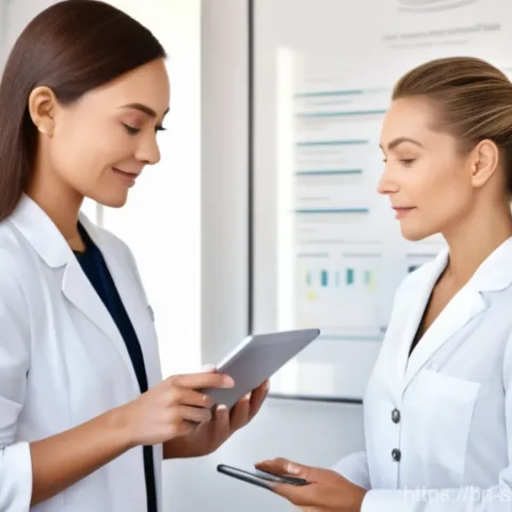 스킨케어 자격증 시험 채점 기준 - **Prompt:** A highly skilled and confident female skincare professional, wearing a pristine white la...