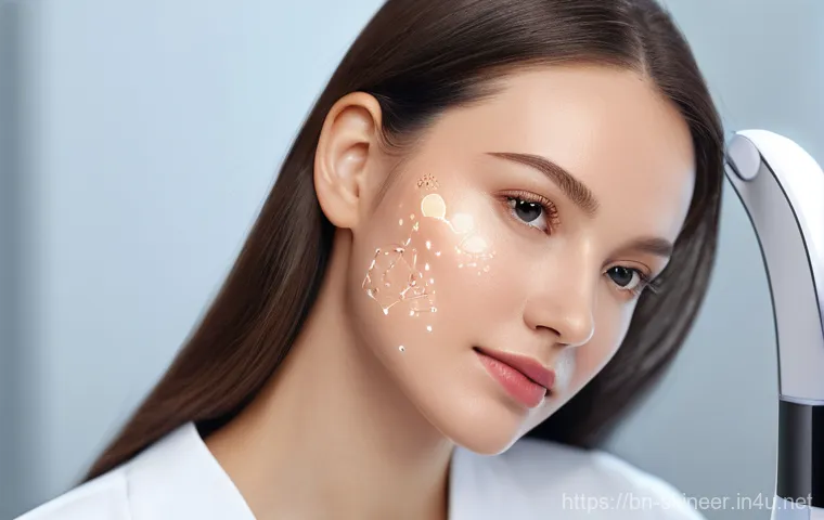 스킨케어 업계에서의 최신 기술 도입 - Here are three detailed image generation prompts in English, based on the provided text: